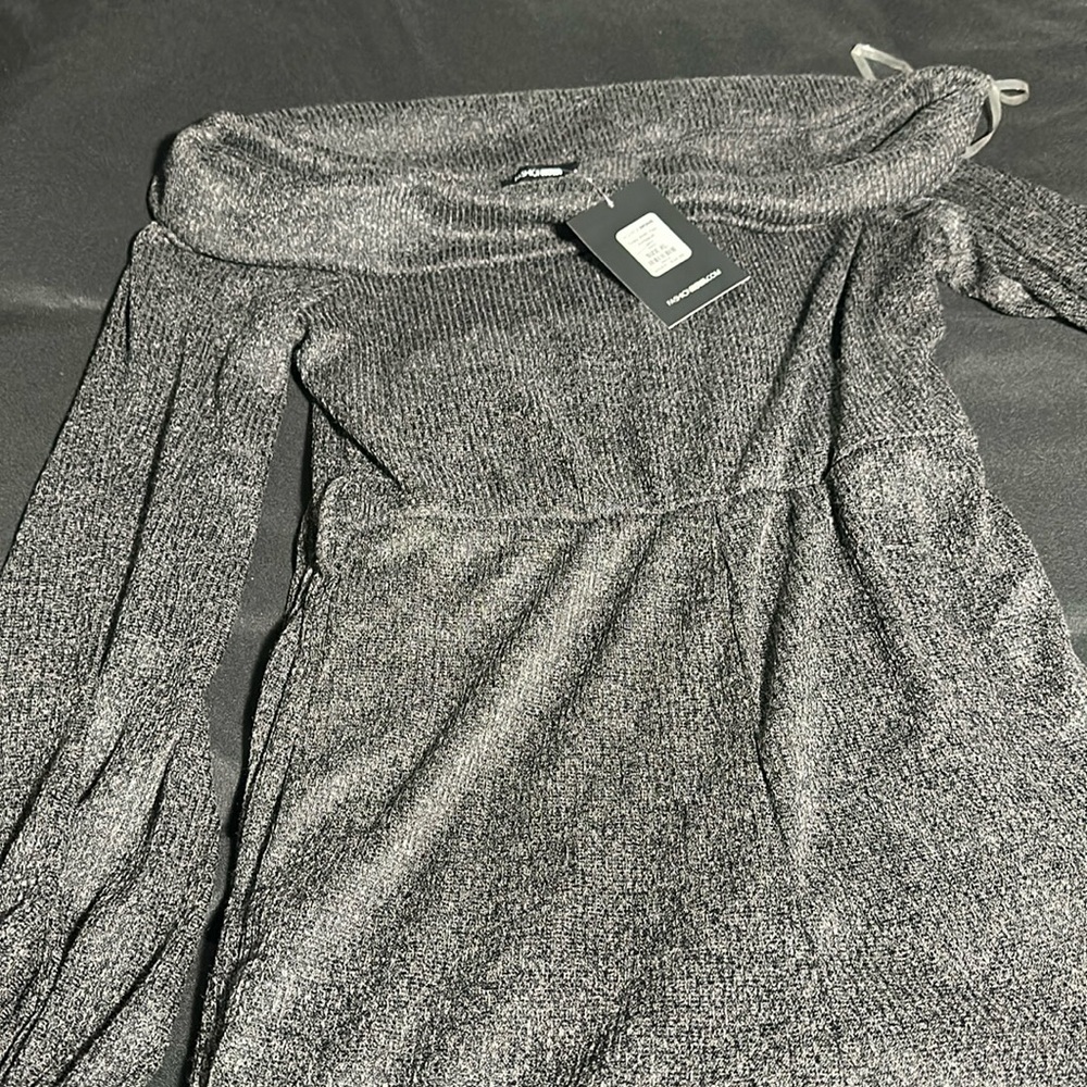 Fashion Nova With You Off the Shoulder tie Waist Jumpsuit New with Tags! XL